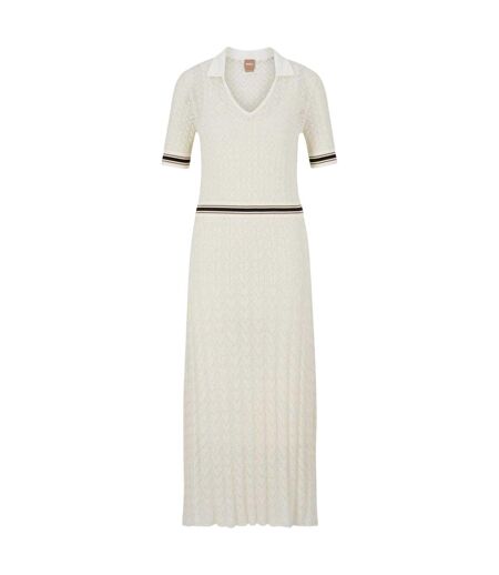 Robe Mi-longue Faselia Femme Blanc Boss