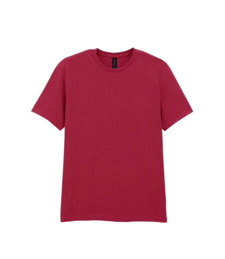 T-shirt Motif/style Uni Softstyle Adulte Rouge Foncé Gildan