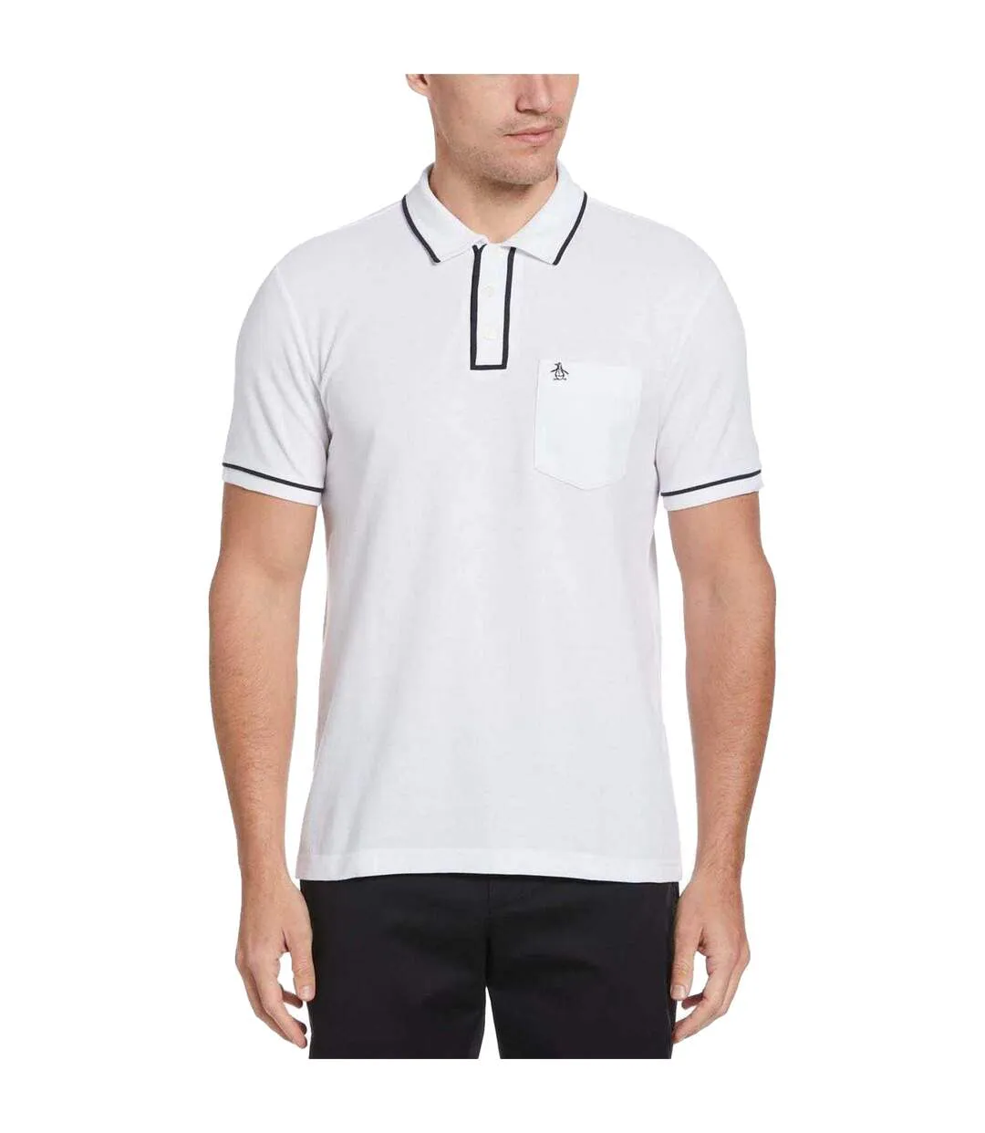 Polo Manches Courtes Earl Homme Blanc Original Penguin-1