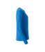 Womens/ladies Basic Long-sleeved T-shirt Royal Blue Clique-4