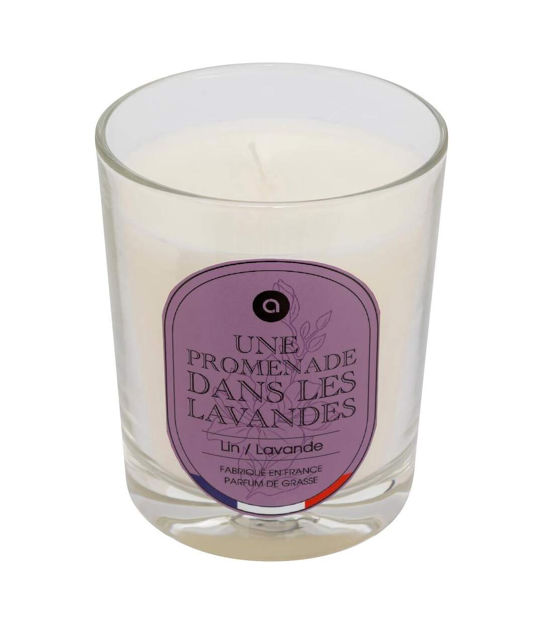 Bougie Parfumée en Verre Nibi 180g Lin & Lavande-1