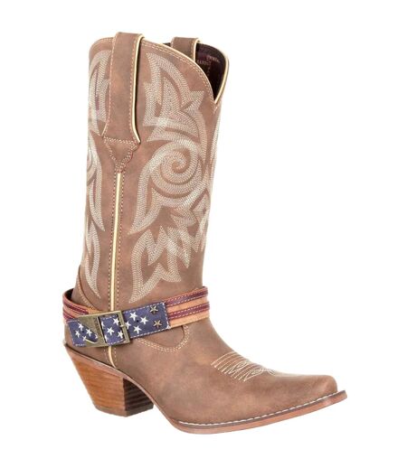 Bottes De Cowboy Crush Femme Marron Kaki Durango