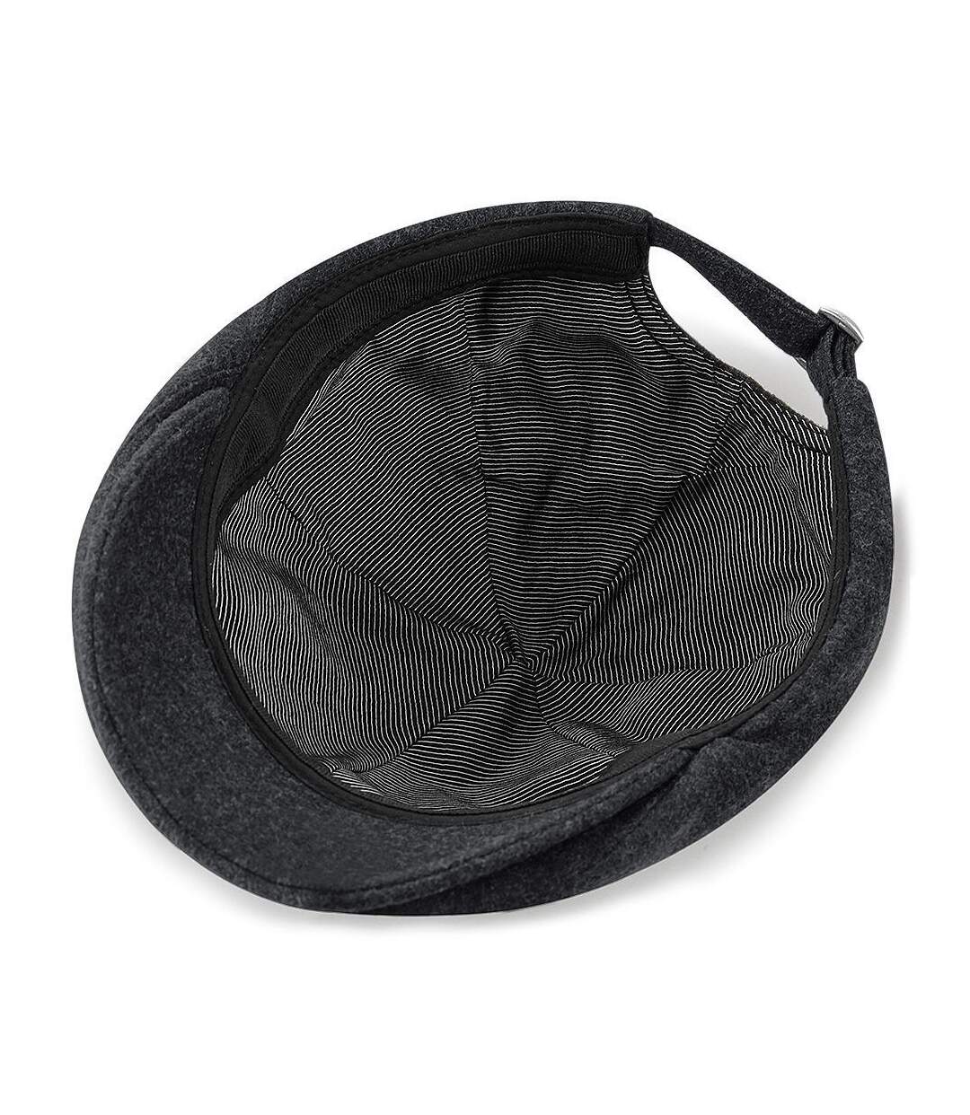 Casquette en laine Melton - B623 - gris foncé