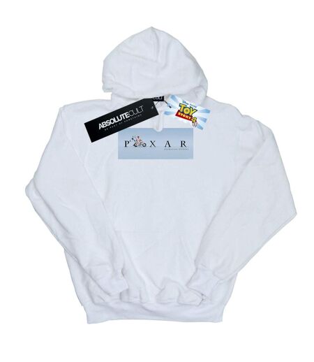 Disney Womens/Ladies Toy Story 4 Duke Caboom Pixar Studios Logo Hoodie (Blanc) - UTBI15275