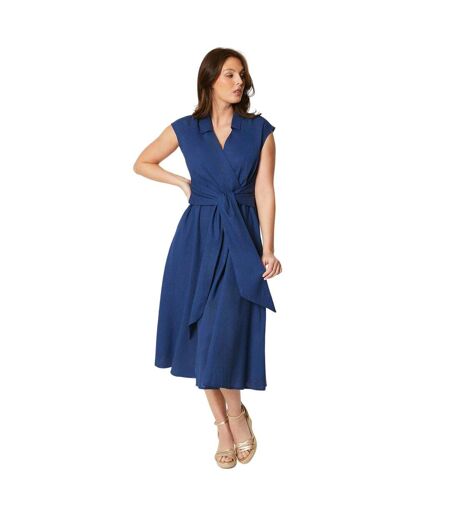 Robe mi-longue femme bleu Principles