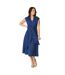 Robe mi-longue femme bleu Principles-1