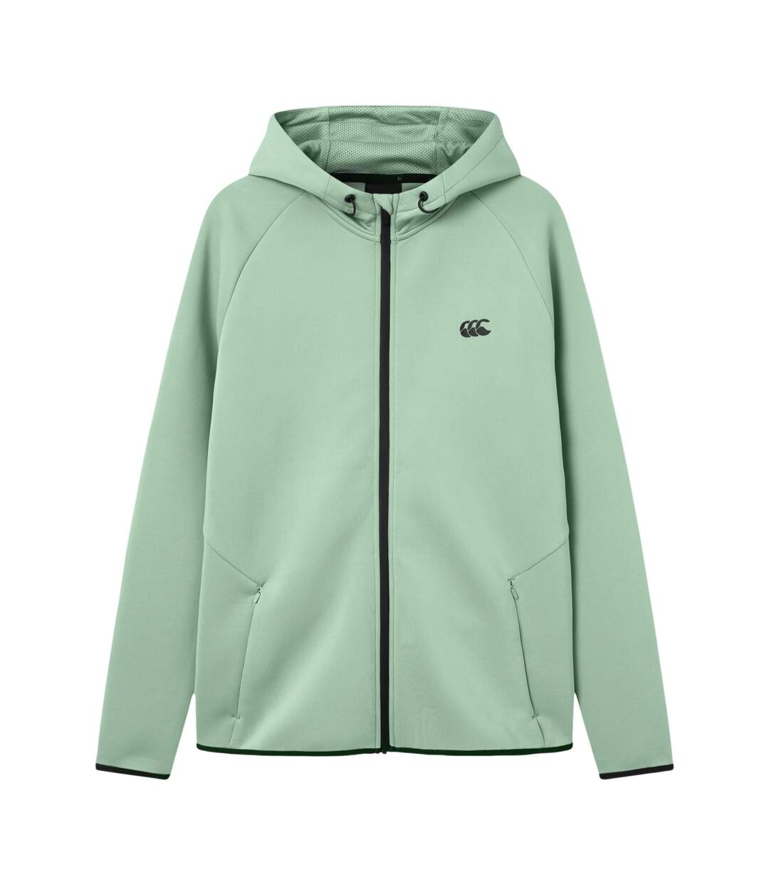 Mens Everest Full Zip Hoodie Green Canterbury-2
