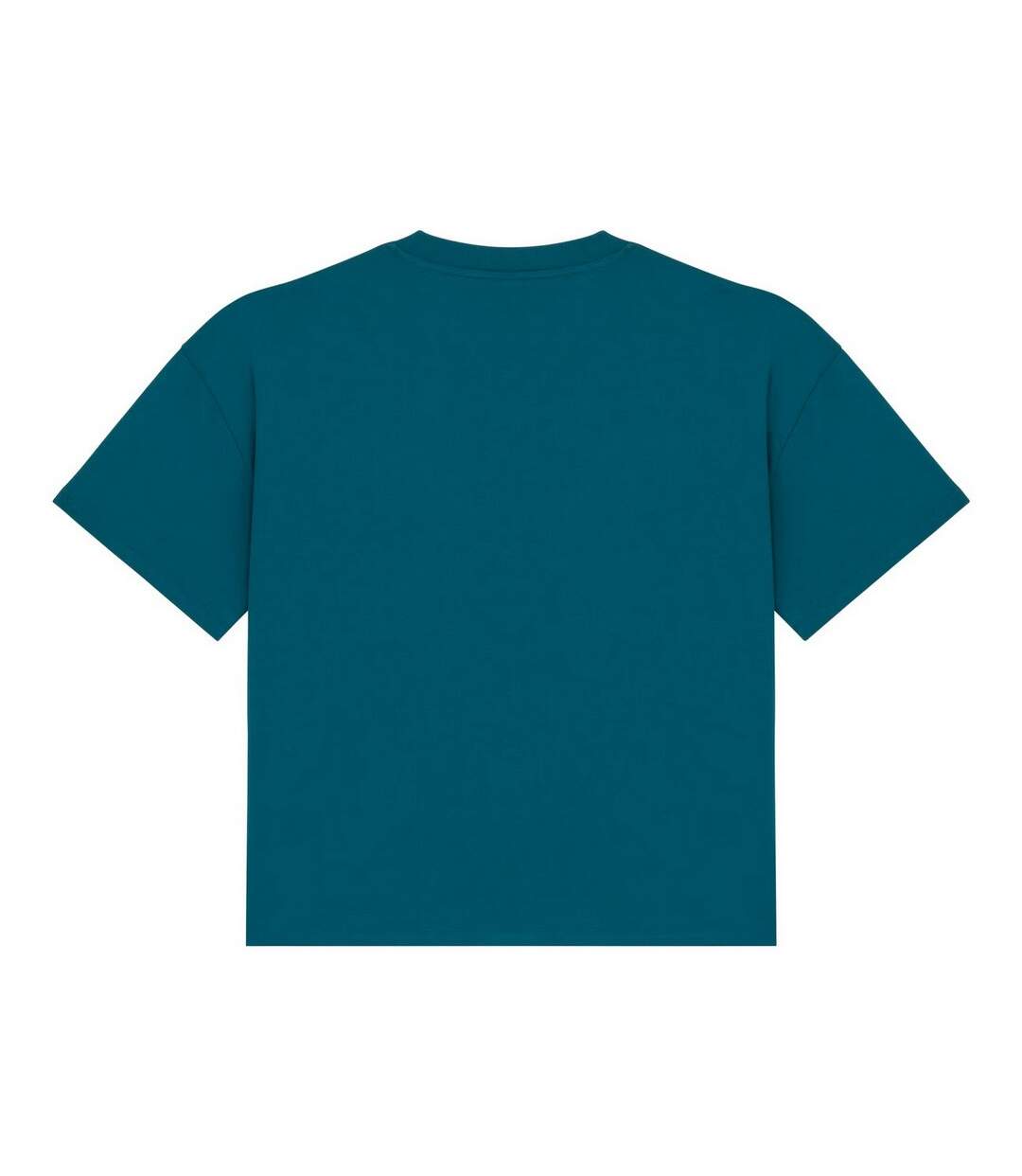 Womens/ladies Oversized T-shirt Peacock Green Native Spirit-2