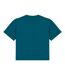 Womens/ladies Oversized T-shirt Peacock Green Native Spirit-2