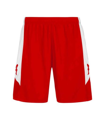 Short de sport rouge/blanc homme kappa luvio
