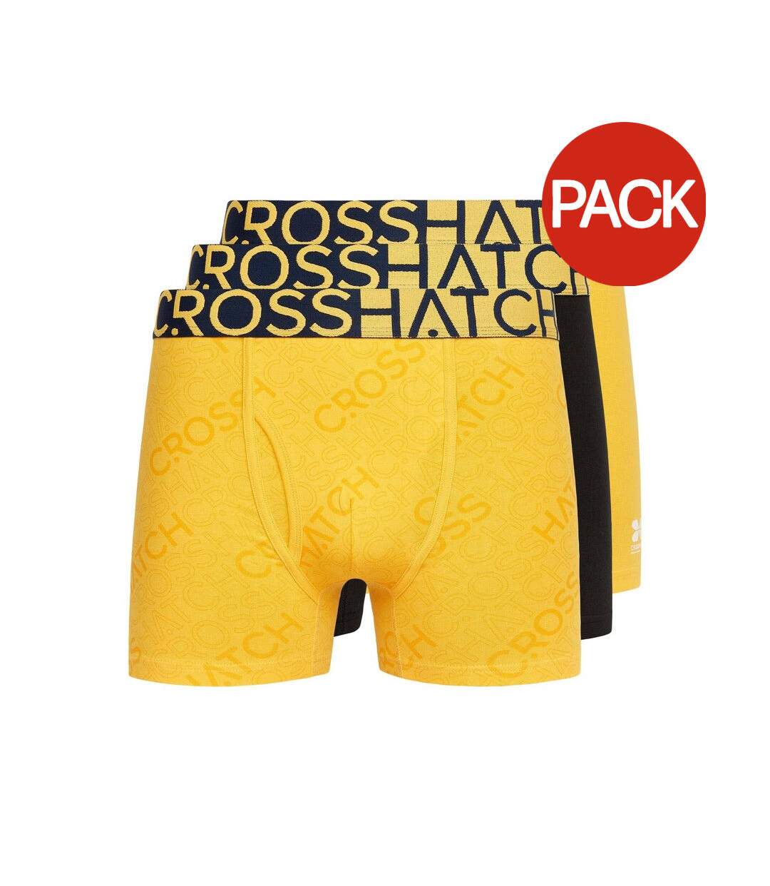 Boxers typan homme jaune Crosshatch-1