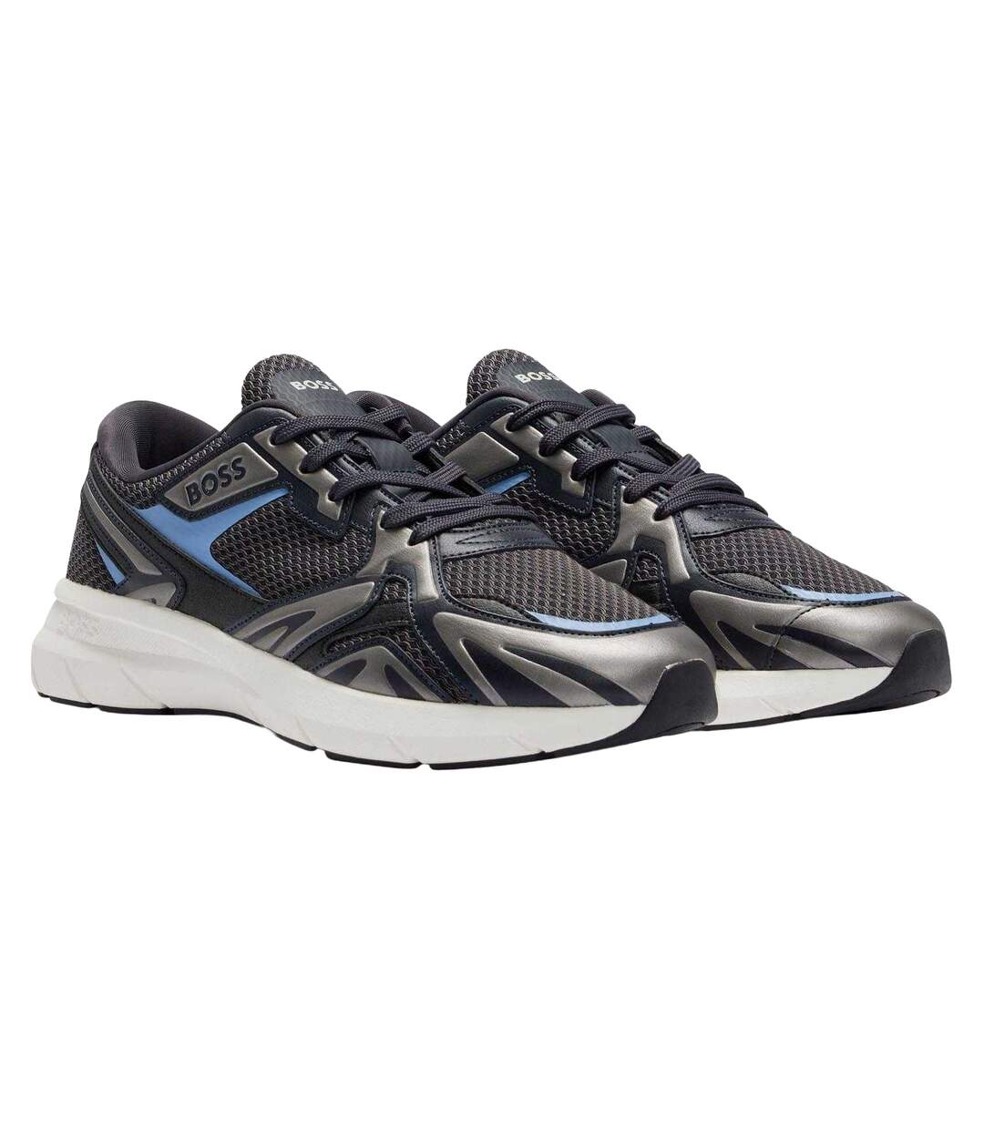 Mens Owen Running Shoes Blue Boss-1