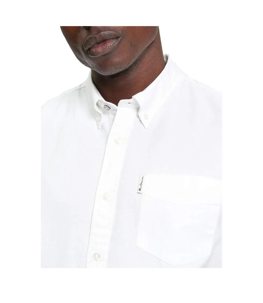 Chemise Manches Courtes Motif/style Signature Homme Blanc Ben Sherman-4