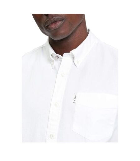 Chemise Manches Courtes Motif/style Signature Homme Blanc Ben Sherman