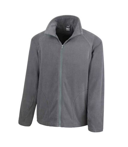 Mens microfleece jacket charcoal Result Core