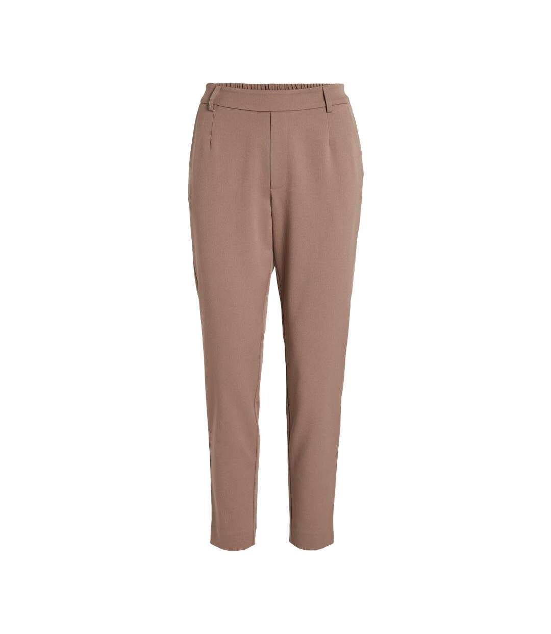 Pantalon marron femme vila vivarone slim 7/8-2