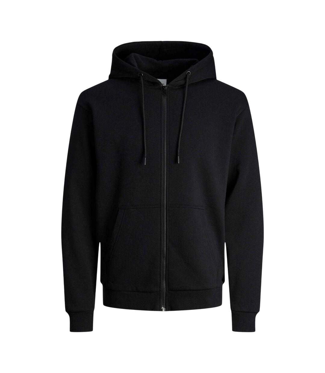 Mens Bradley Full Zip Hoodie Black Jack And Jones-2