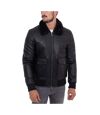 Veste homme col fourré Veste 606-1 noir