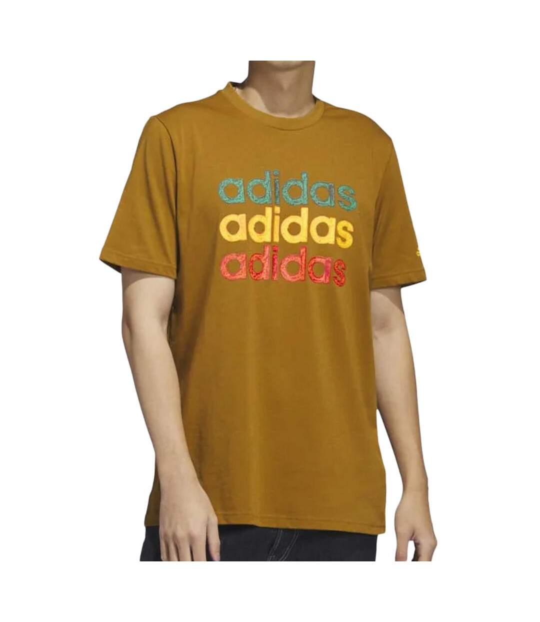 T-shirt Marron Homme Adidas Mult G - XXL