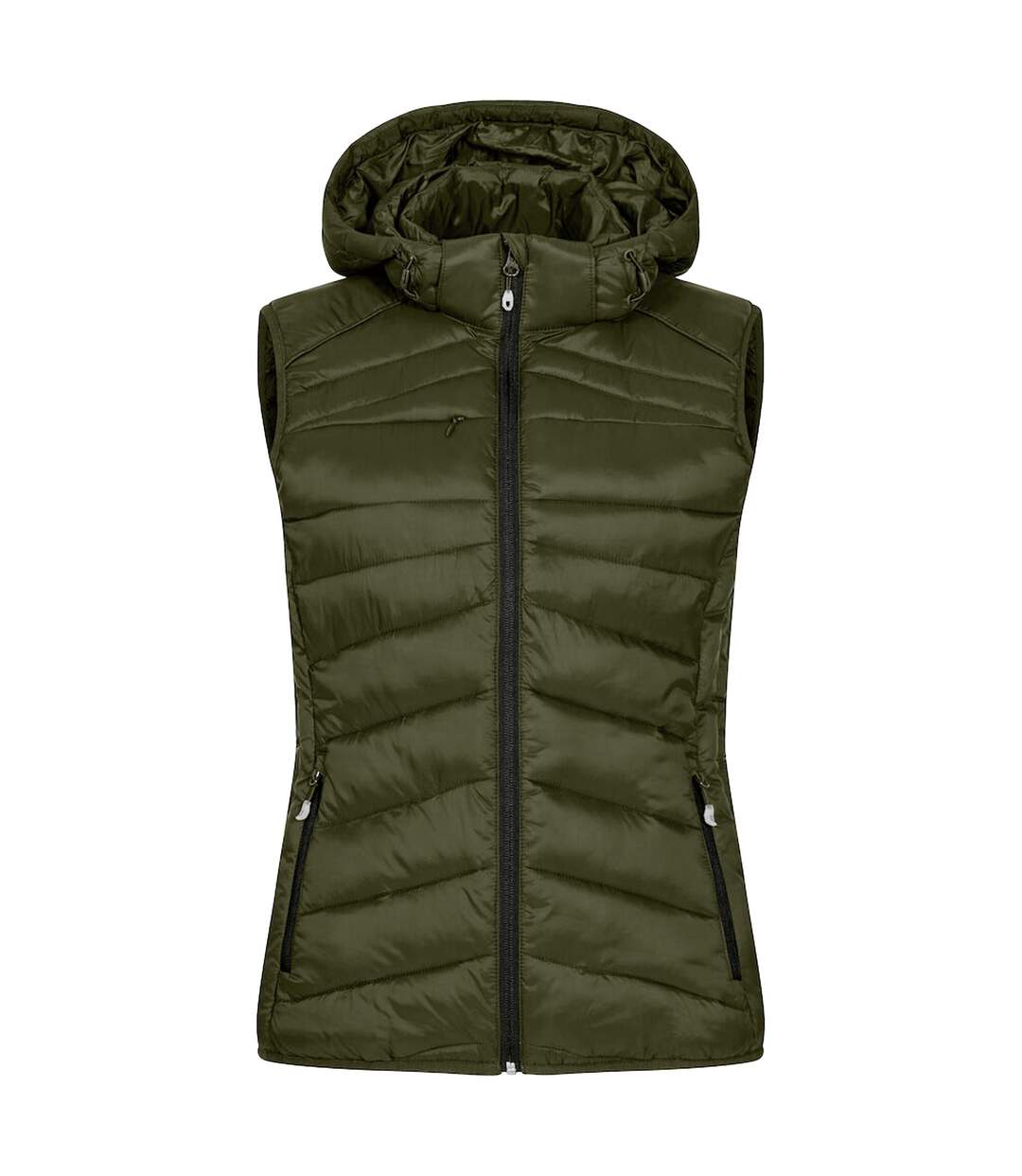 Womens/ladies Idaho Body Warmer Fog Green Clique-1