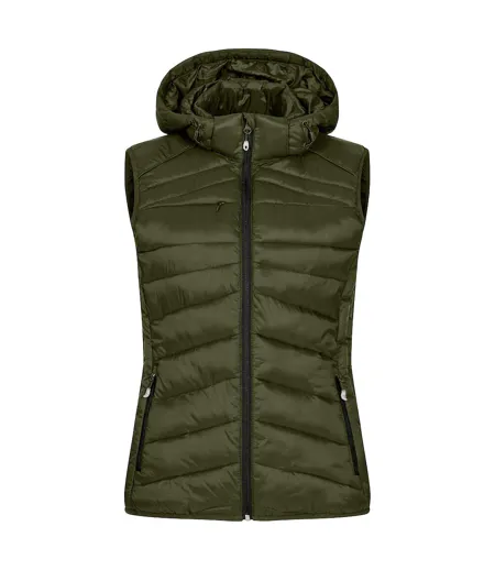 Womens/ladies Idaho Body Warmer Fog Green Clique