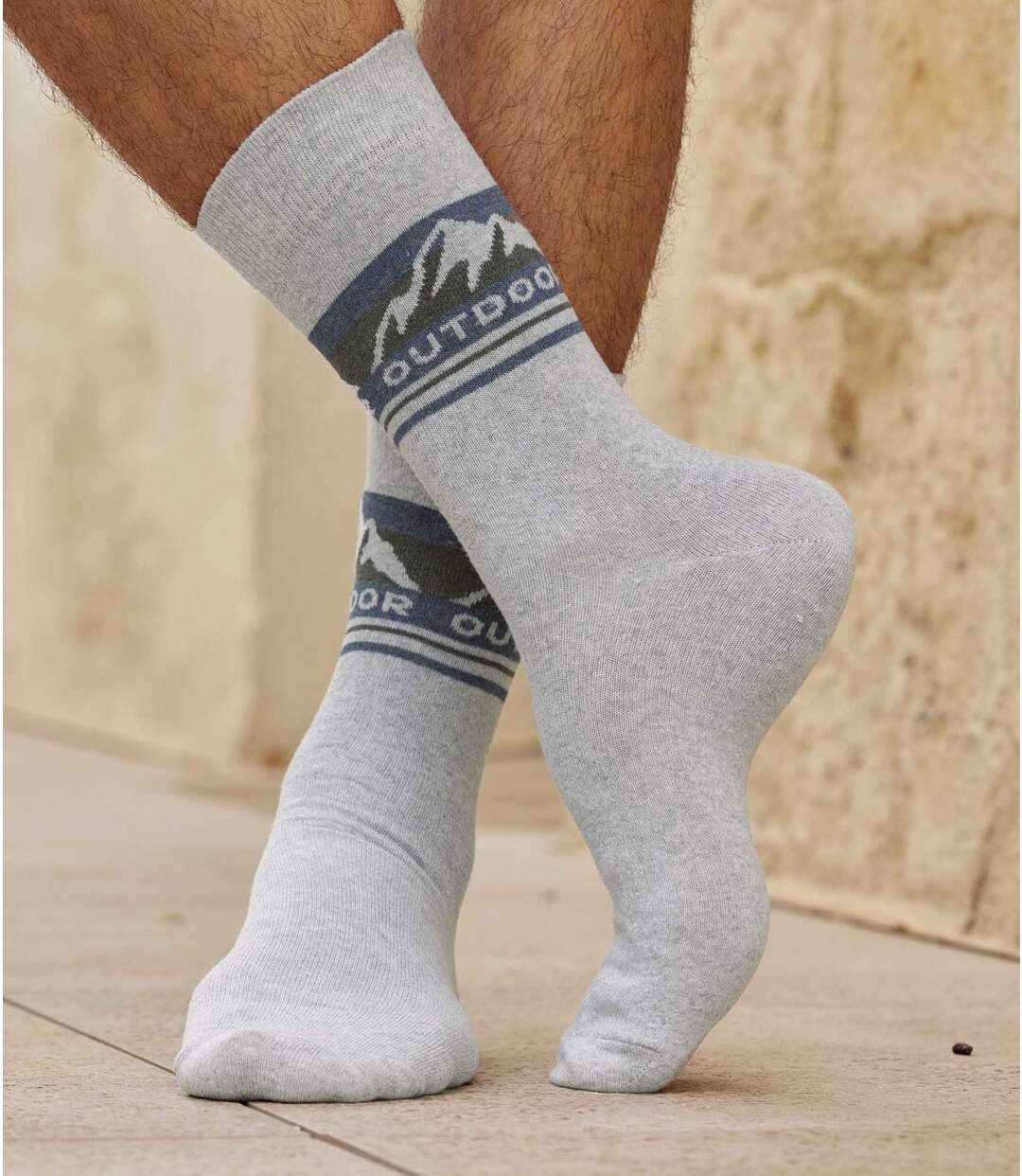 Sada 4 párov ponožiek Fantázia Atlas For Men