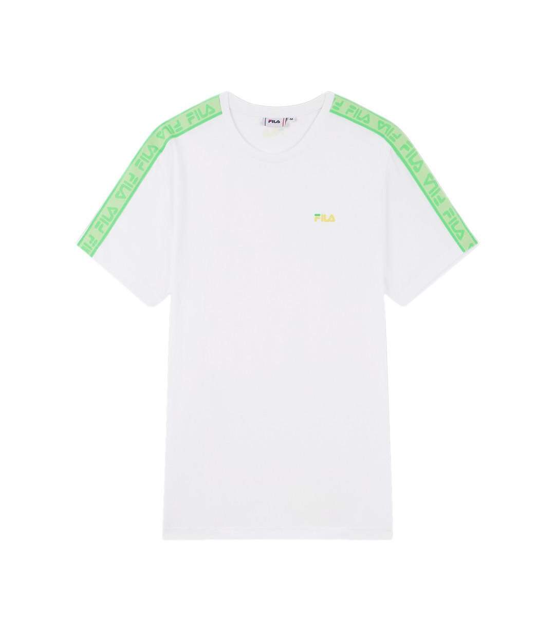 T-shirt Blanc/Vert Homme Fila Gaston - M-1