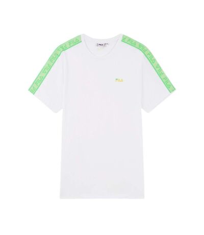 T-shirt Blanc/Vert Homme Fila Gaston - M