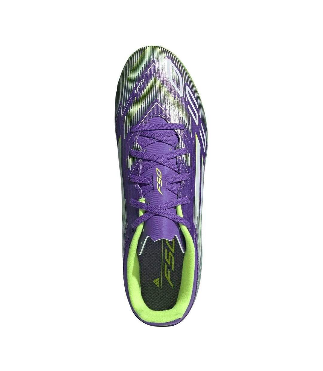 Mens F50 League Firm Ground Football Boots Purple White Adidas-4
