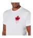 Mens Dripping Maple Leaf Cotton T-shirt Blanc DSquared2-4
