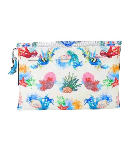 Bonaire Reef Clutch Bag One Size White Blue Orange Inoa