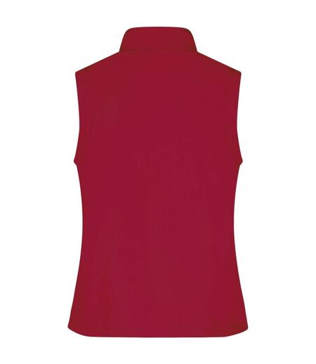 Veste Sans Manches Promo Femme Rouge Noir James And Nicholson