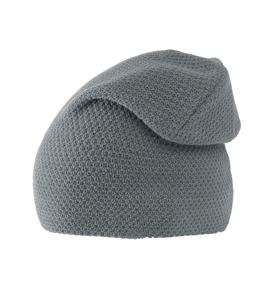 Bonnet Gaufré Snobby Mixte Gris Clair Atlantis-3