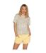 T-shirt Motif/style Tropical Femme Turquoise Pâle PJ Salvage-2