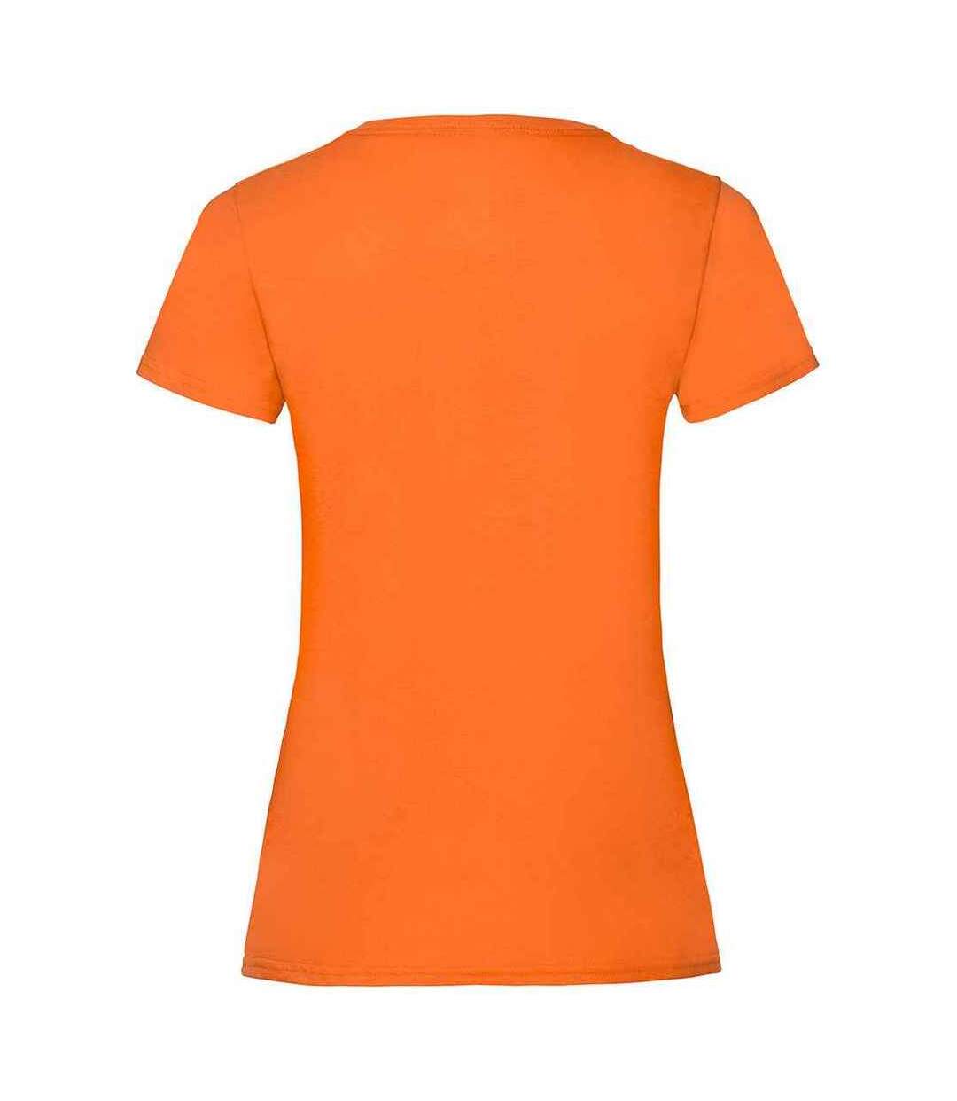 T-shirt valueweight femme orange Fruit of the Loom