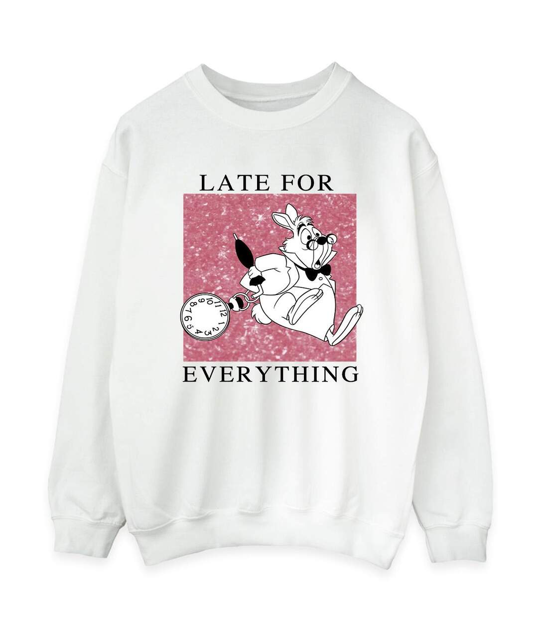 Disney - Sweat ALICE IN WONDERLAND WHITE RABBIT - Femme (Blanc) - UTBI5687-1