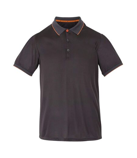 Polo remex homme cendre / orange sombre uni Regatta