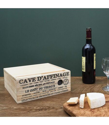 Cave à fromage avec couteau collection LE GOÛT DU TERROIR