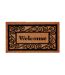 Groundsman Traditional Welcome Doormat (Brown/Black) (One Size)