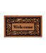 Traditional welcome doormat one size brown/black Groundsman