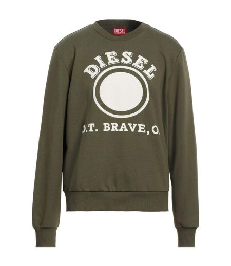 Sweat Motif/style Pois Délavé Homme Vert Diesel