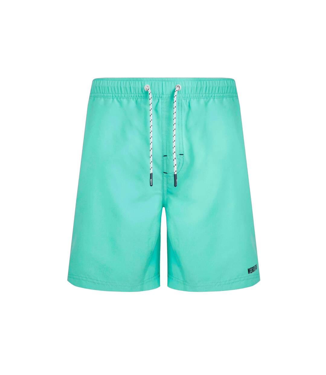 Mens banning recycled polyester eco friendly swim shorts aqua marine Weird Fish-1