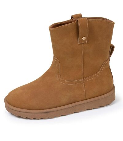 Isotoner Bottines femme haute, confort à mémoire de forme