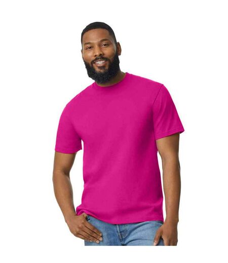 T-shirt Léger Et Uni En Coton Homme Rose Vif Gildan