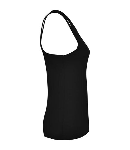 Womens/ladies Brenda Tank Top Black Roly