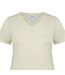 Womens/ladies T-shirt Pastel Yellow Slazenger-3