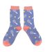 Ladies Novelty Bamboo Socks with Tennis Rackets Design-3