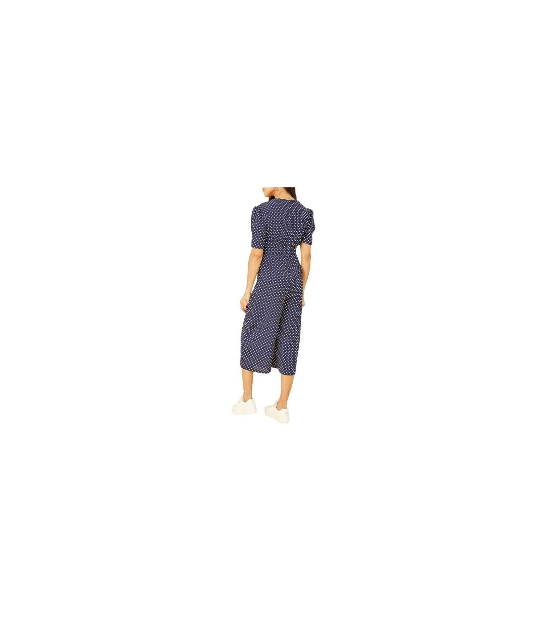 Combinaison Motif/style À Pois Femme Bleu Marine Yumi-1