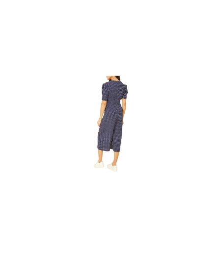 Combinaison Motif/style À Pois Femme Bleu Marine Yumi