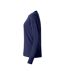 Womens/ladies Basic Long-sleeved T-shirt Dark Navy Clique-3